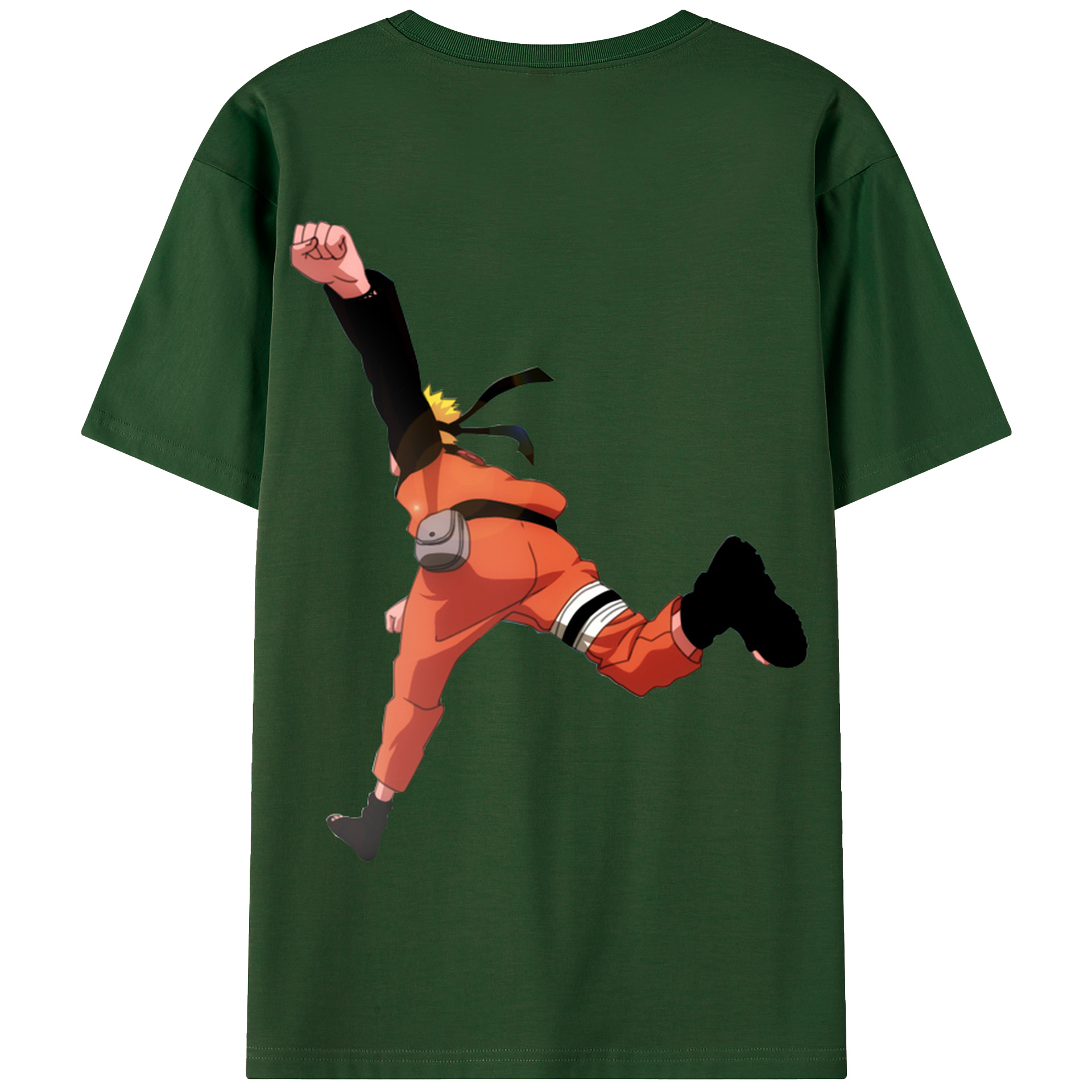 （画像用） NARUTO -ナルト- うずまき ナルト Uzumaki Naruto 綿100％半袖Tシャツ（背面プリント）